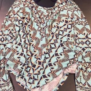 Xhilaration tribal print long sleeve tee
